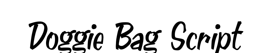 Doggie Bag Script cкачати шрифт безкоштовно